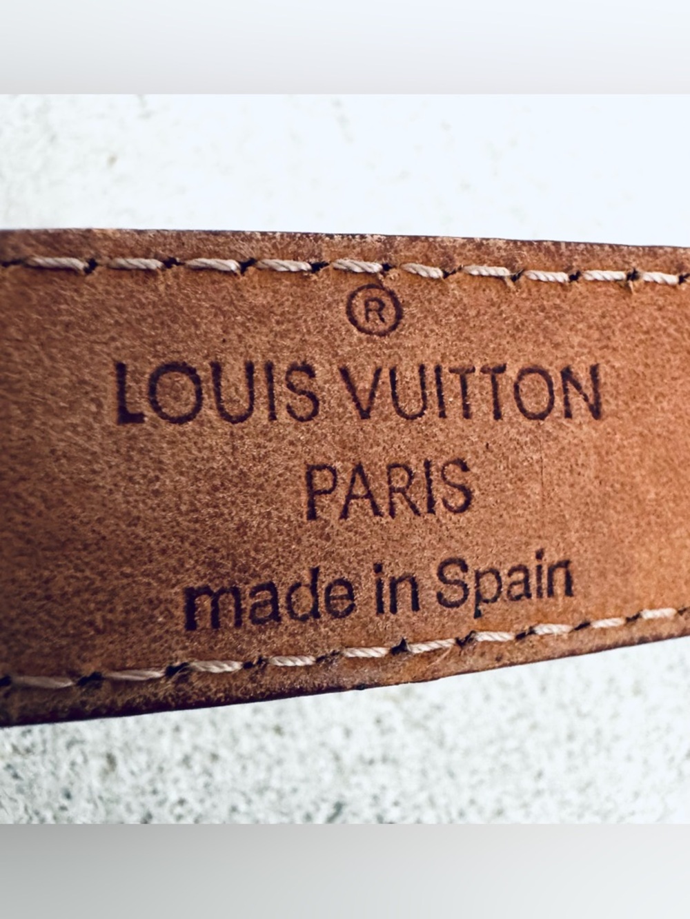 LOUIS VUITTON Murakami Multicolore White Belt Size 80/32 Unisex Gold Buckle - Picture 7 of 12